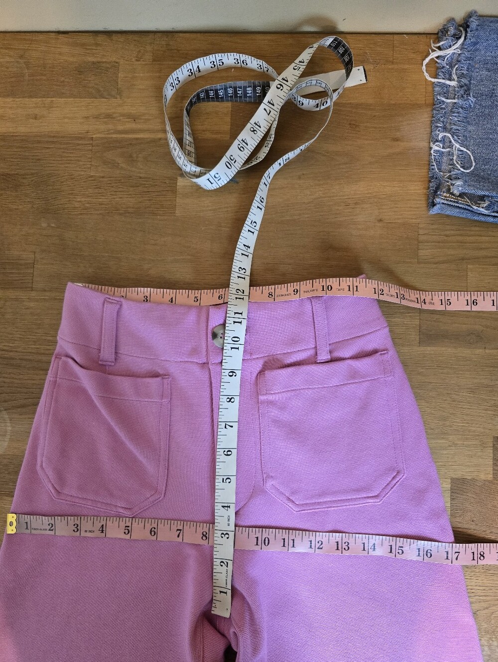 Maeve Colette Knit High-Rise Wide-Leg Cropped Pants Pink 23 - Picture 11 of 13